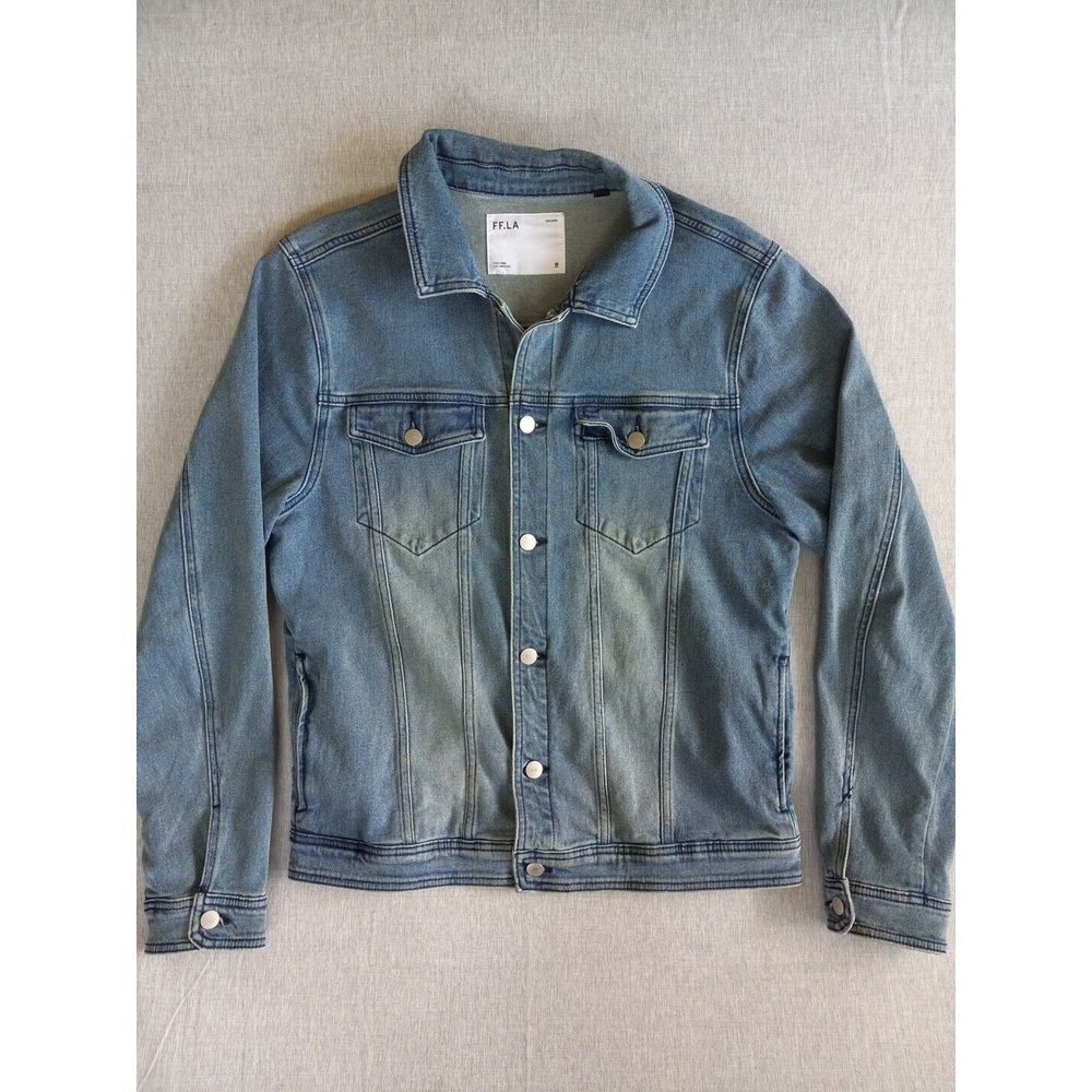 FF. LA Five Four Los Angeles Medium Stretch Denim Cowboy Western Blue Jacket